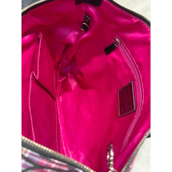 Coach Poppy Tartan Plaid Shoulder Bag / Tote No G0982-14360, Very Good Condition - Picture 11 of 12